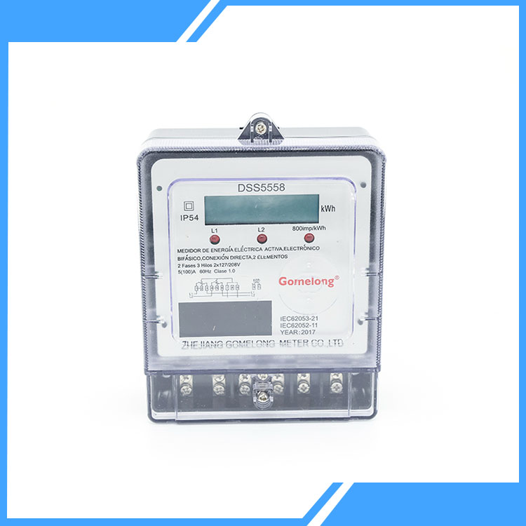 အဆင့် (၂) အဆင့်သုံးဝါယာကြိုး modbus rtu rs485 voltmeter register တွင်လျှပ်စစ်စွမ်းအင်မီတာကိုဖော်ပြသည်